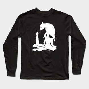 The Last - White Brush Long Sleeve T-Shirt